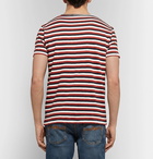 Nudie Jeans - Anders Striped Organic Cotton-Jersey T-Shirt - Red