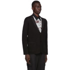 Brioni Black Knit Travel Blazer