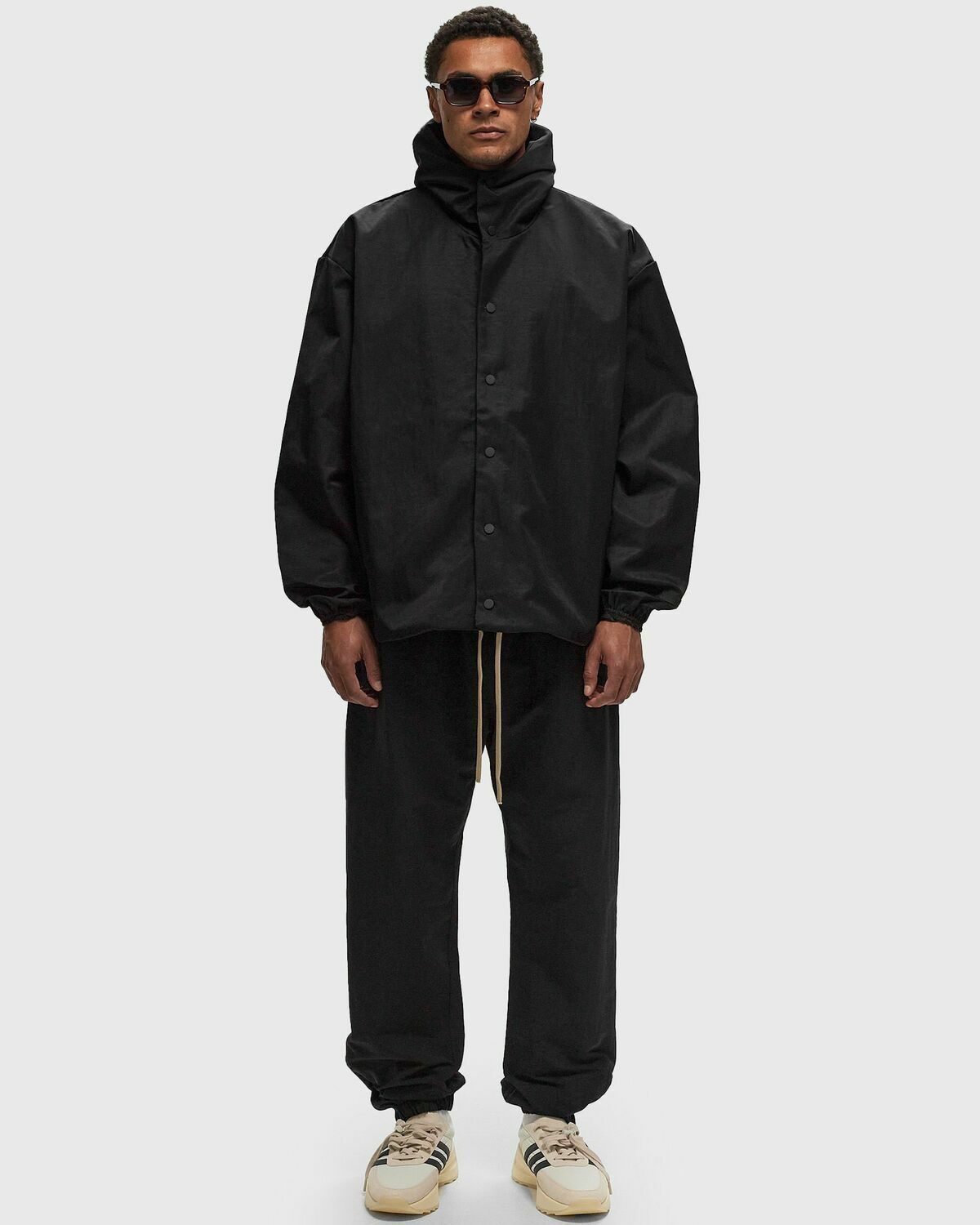 【FEAR OF GOD】essential Textured Nylon Hooded CoachesJacket Fear of God Essentials TEXTURED NYLON HOODED COACHES JACKET