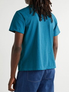 Onia - Garment-Dyed Cotton-Jersey T-Shirt - Blue