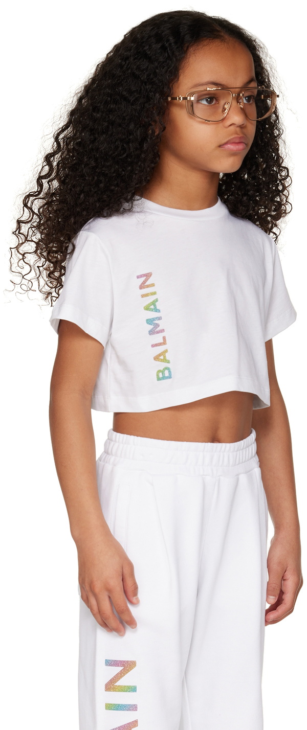 Balmain Kids White Bonded T-Shirt