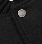 Off-White - Printed Melton Virgin Wool-Blend Bomber Jacket - Men - Black
