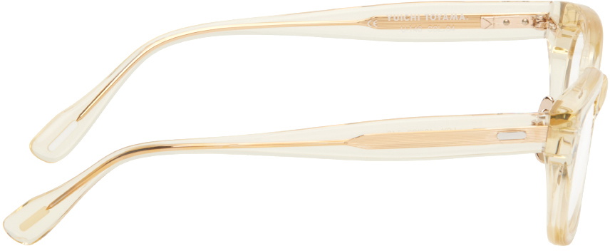 YUICHI TOYAMA. Beige LCY Glasses