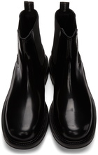 Alexander McQueen Black Leather Chelsea Boots