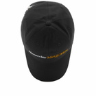 Alexander McQueen Men's Logo Cap in Black/Gold