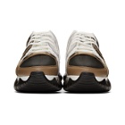 Fendi White and Brown Forever Fendi Chunky Sneakers