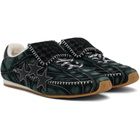 AMIRI Black & Green Pacific Flat Sneakers