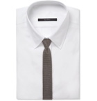 Lanvin - 5cm Knitted Silk Tie - Men - Gray