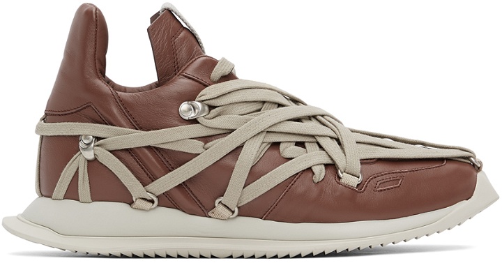 Photo: Rick Owens Burgundy Megalace Runner Sneakers