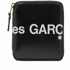 Comme des Garçons SA2100HL Huge Logo Wallet in Black