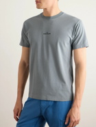 Stone Island - Printed Cotton-Jersey T-Shirt - Gray
