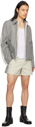 Steven Passaro Gray Zip-Fly Shorts