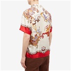 Gucci Men's Patterned Vacation Shirt in Red