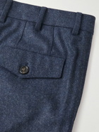 Brunello Cucinelli - Slim-Fit Virgin Wool-Flannel Trousers - Blue
