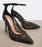 Aquazzura Panthera leopard-print mesh pumps
