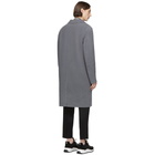 AMI Alexandre Mattiussi Blue Unconstructed Coat