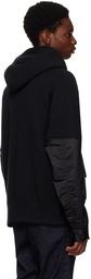 sacai Black Mix Sponge Hoodie