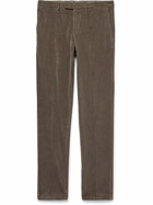 Boglioli - Slim-Fit Cotton-Moleskin Suit Trousers - Brown