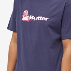 Butter Goods Men's Crayon Logo T-Shirt in Navy