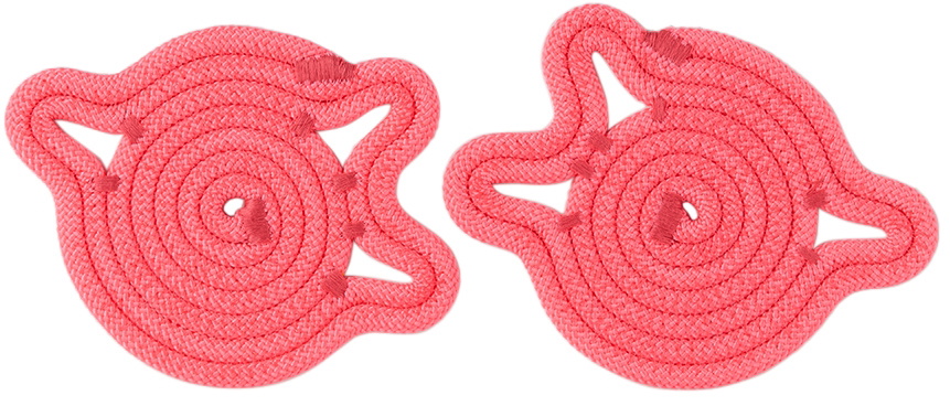 Ugly Rugly Pink Amoeba Coaster Set