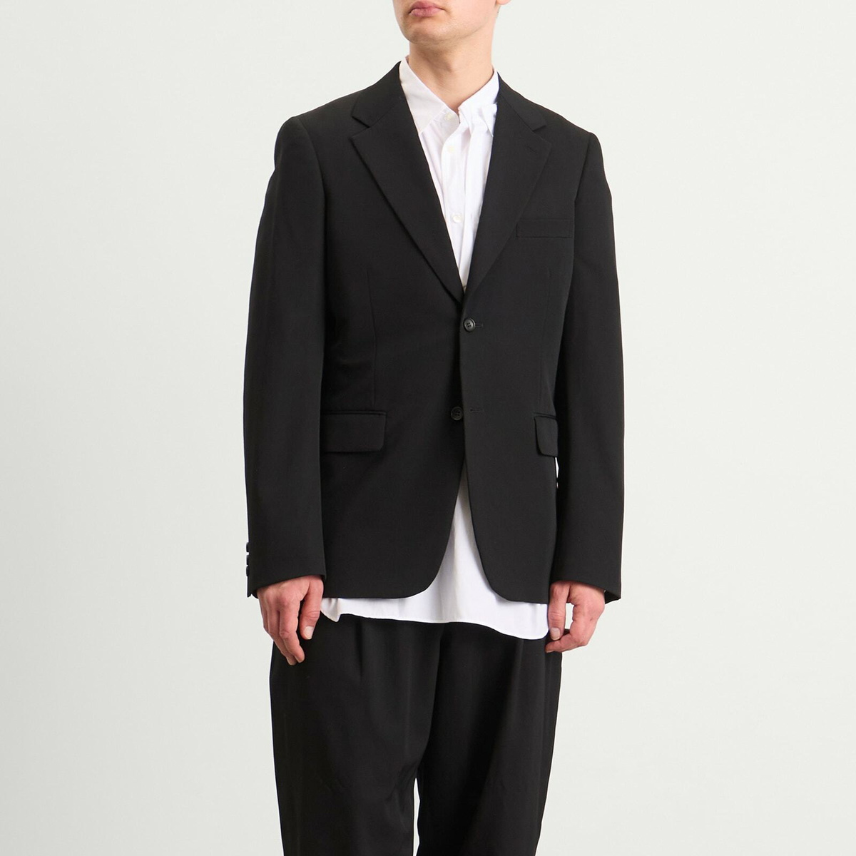 Comme des Garçons Homme Plus Men's Wool Single Breasted Blazer in Black