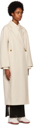 by Malene Birger Off-White Ayvian Double-Breasted Coat