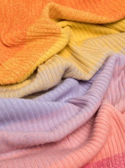 The Elder Statesman Multicoloured Striped Cashmere Blanket