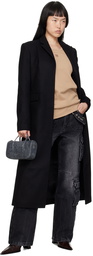 MISBHV Black Notched Lapel Coat