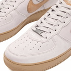 Nike Men's Air Force 1 Low Retro Prm Qs Sneaker in Silver Lilac/Taupe