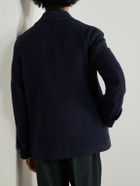 Officine Générale - Pat Double-Breasted Wool-Blend Peacoat - Blue