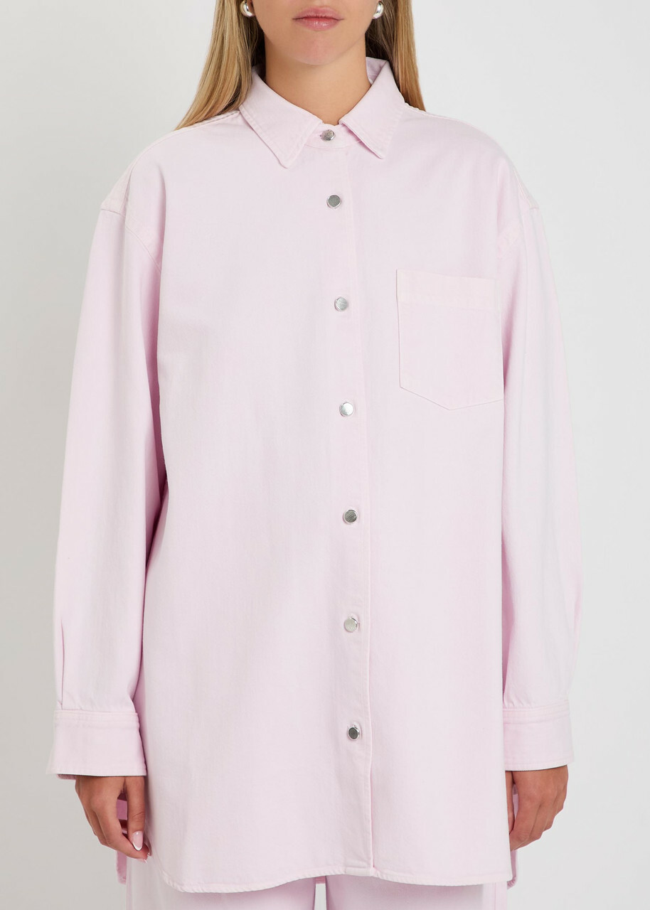 Agolde X Maria Mcmanus Denim Shirt Pink