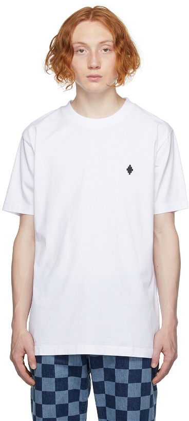 Photo: Marcelo Burlon County of Milan White Embroidered Cross T-Shirt