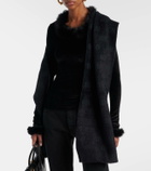 Balenciaga BB wool-blend scarf