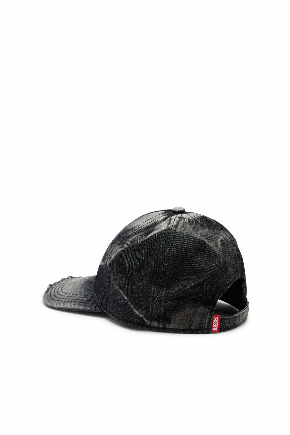 Diesel Baseball cap in destroyed denim - Caps Mens in Black