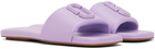 Marc Jacobs Purple 'The J Marc Leather' Sandals