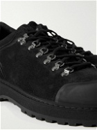 Diemme - Cornaro Rubber-Trimmed Suede Sneakers - Black