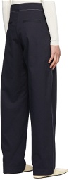 Rosetta Getty Navy Cotton Trousers