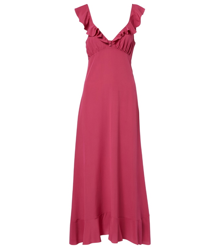 Photo: Chloé Ruffled silk midi dress