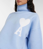 Ami Paris Ami de Cœur wool mockneck sweater