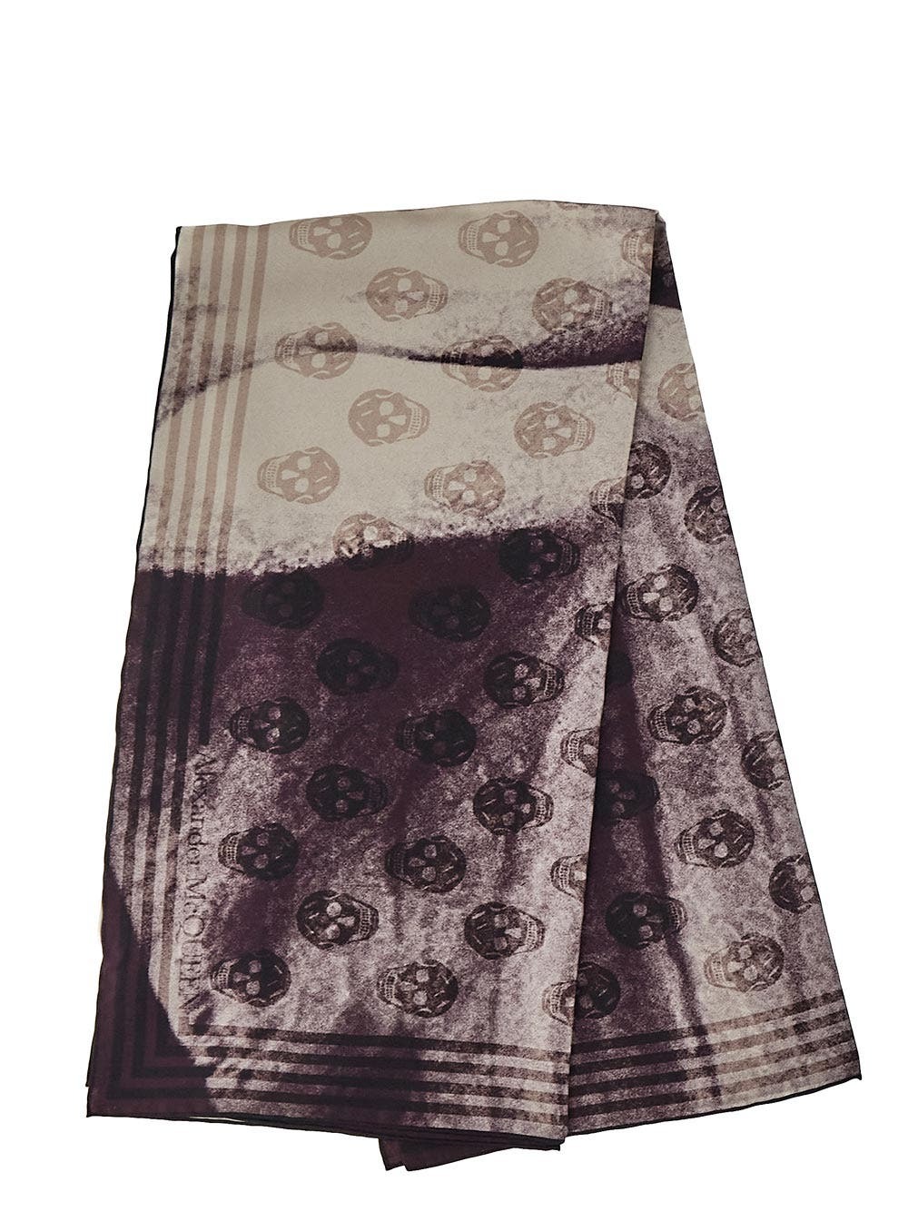 Alexander Mcqueen Exploded Orchid Bike Print Scarf Alexander