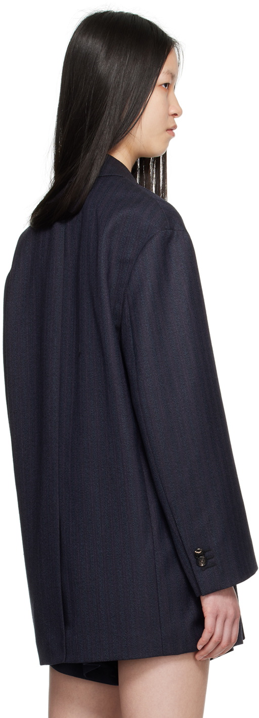 Bottega Veneta Navy Belted Blazer