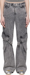 Acne Studios Gray Canvas Cargo Pants