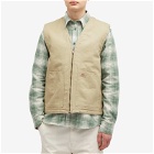 Dickies Men's Duck Canvas SMMR Vest in Stone Washed Desert Sand