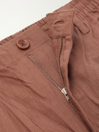Kardo - Kedar Straight-Leg Cotton Trousers - Brown
