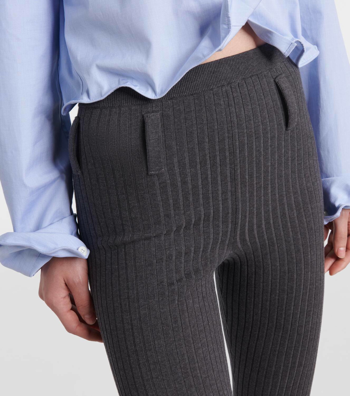 Prada Ribbed-knit cotton-blend tights Prada
