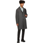 Paul Smith Grey and White Three Button Coat