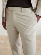 Boglioli - Straight-Leg Cotton-Blend Suit Trousers - Neutrals