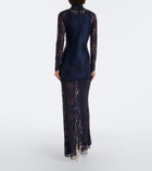 Rabanne Lace high neck maxi dress
