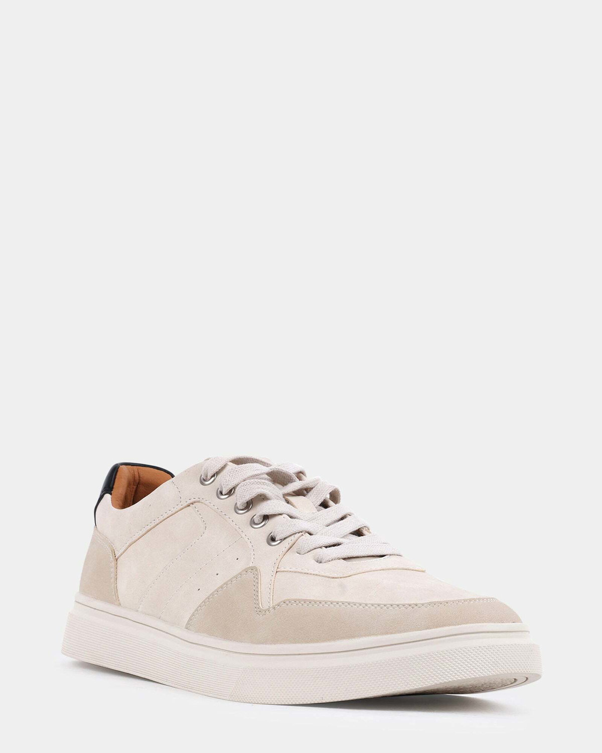 Steve Madden Scenario Sneakers in Cream Nubuck