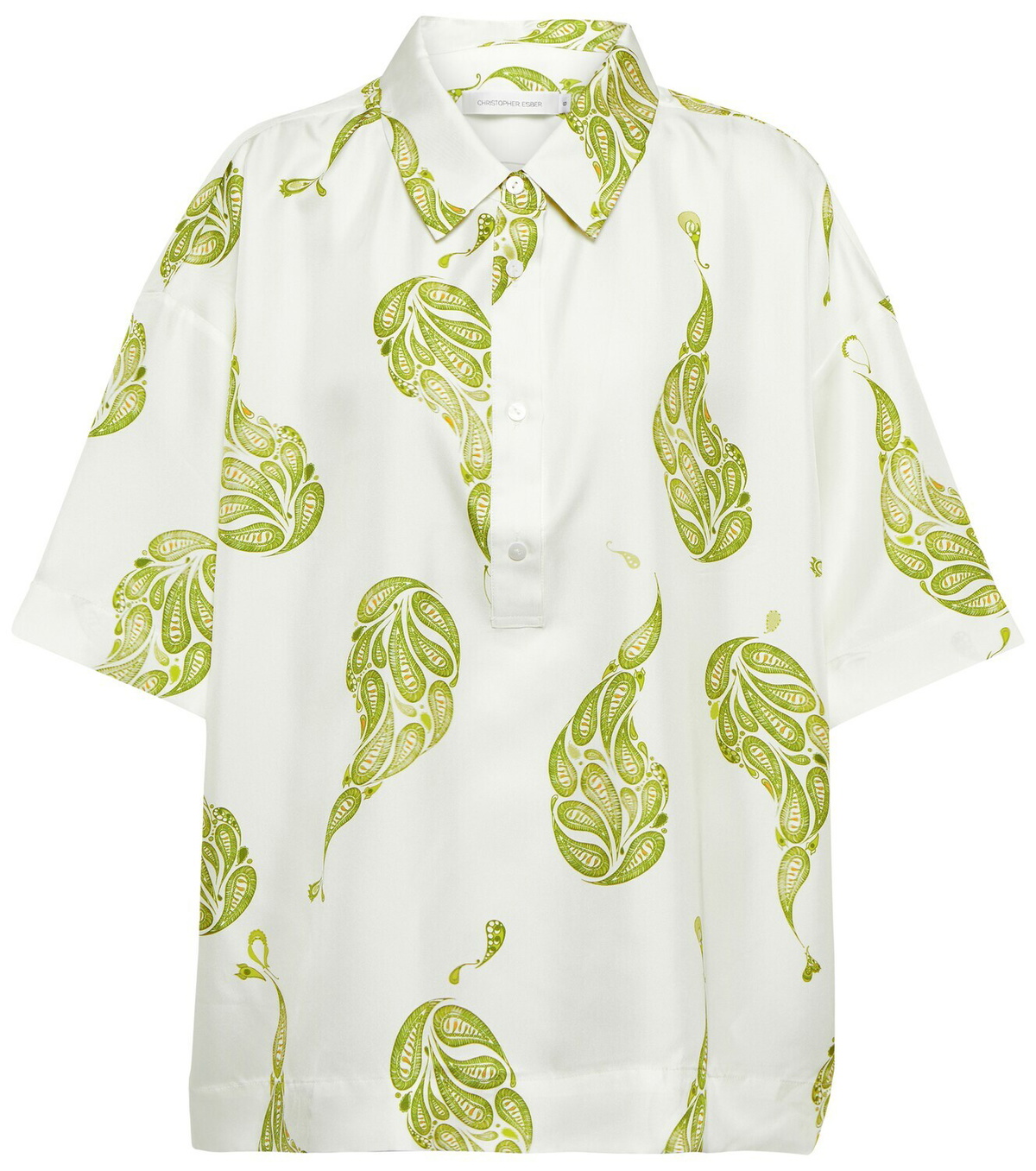 Christopher Esber Paisley silk twill shirt